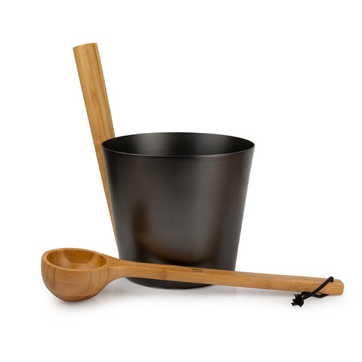 Sauflex 4L wooden bucket and 36cm ladle, cedar