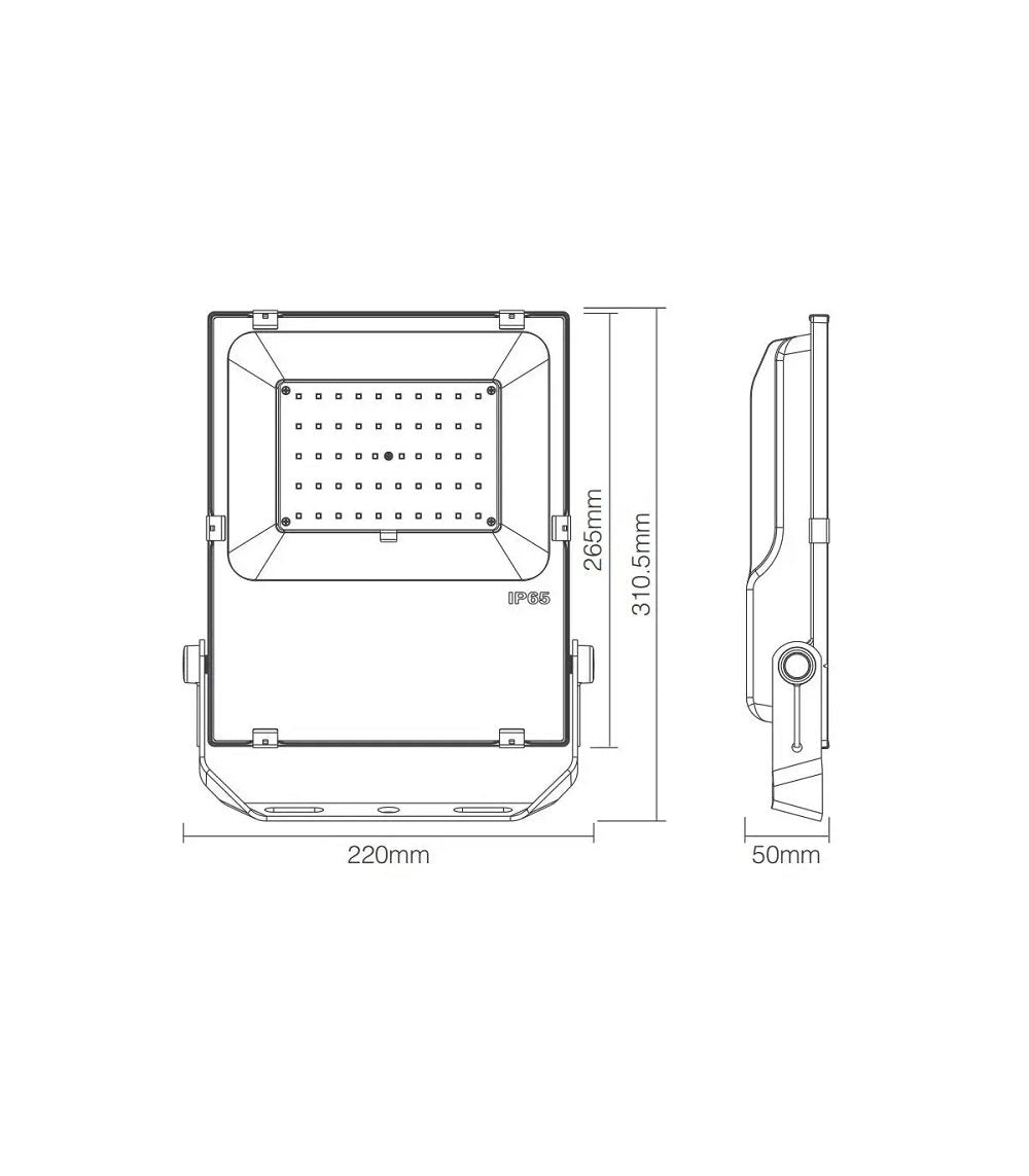 SAUFLEX 50w rgb led floodlight with control unit
