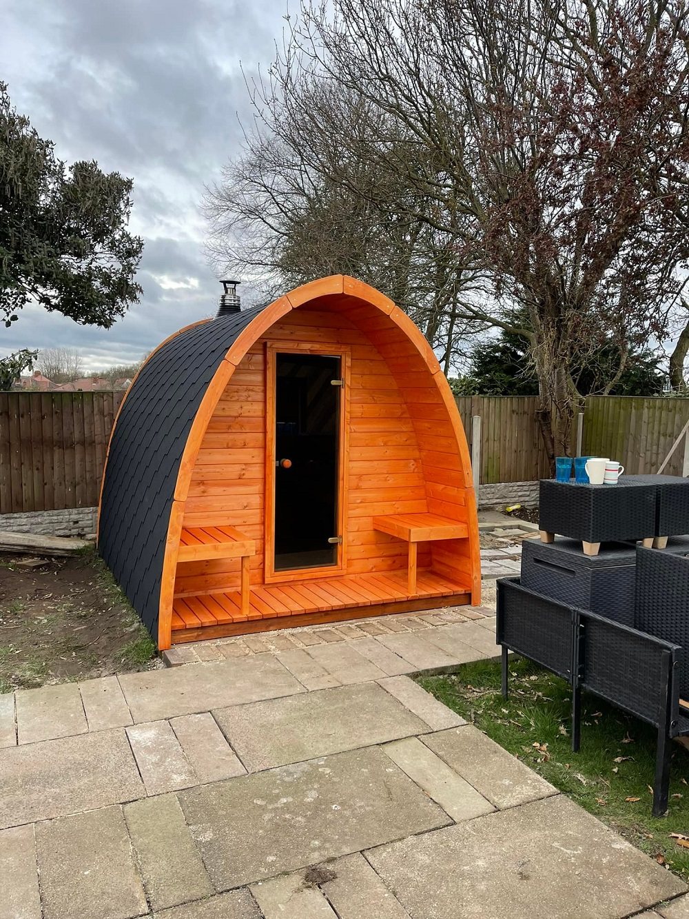 Outdoor Sauna Esprit – SAUNAINTER | Electric & Wood-Burning Models 3-Person