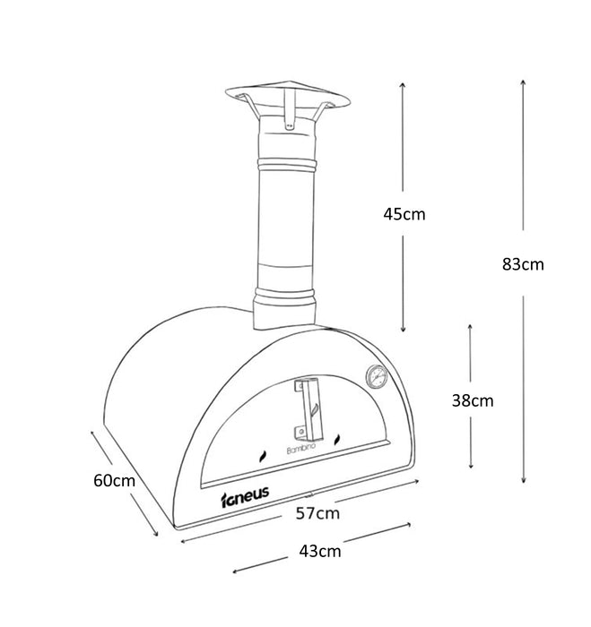 Igneus Bambino Wood Fired Pizza Oven