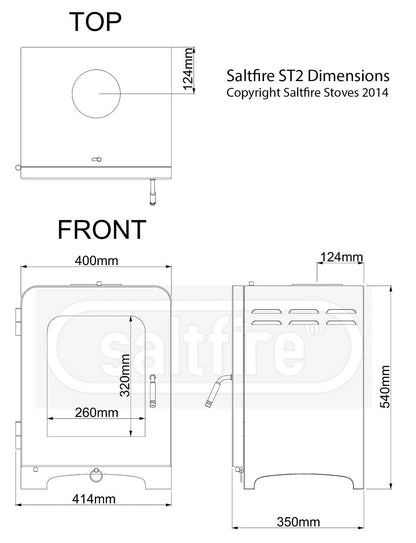 Saltfire ST2 Multi-Fuel / Wood Burning Stove