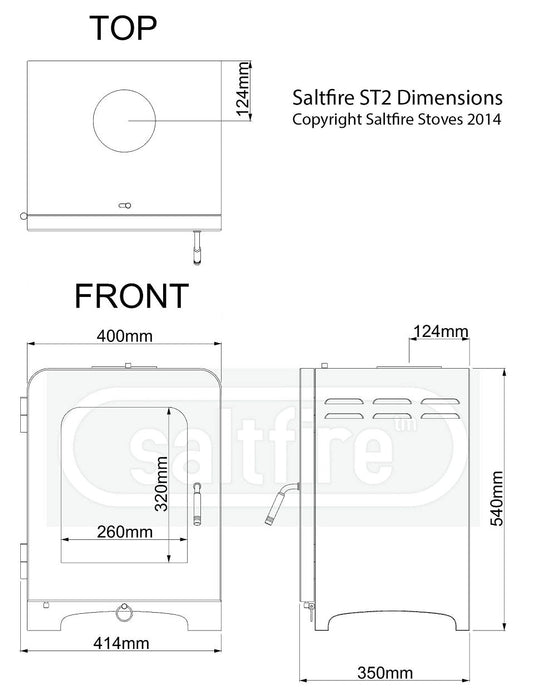 Saltfire ST2 Multi-Fuel / Wood Burning Stove