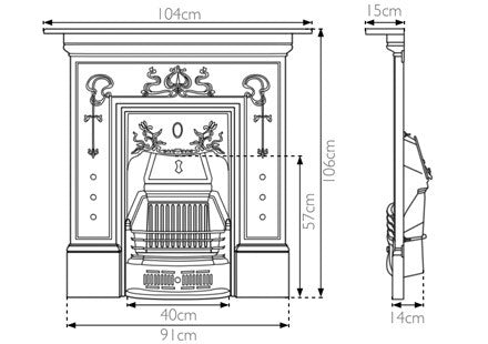 Bella Cast Iron Combination Fireplace | Carron