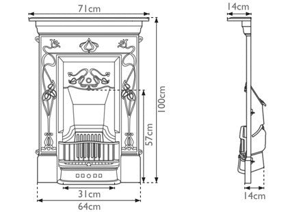 Crocus Cast Iron Combination Fireplace | Carron