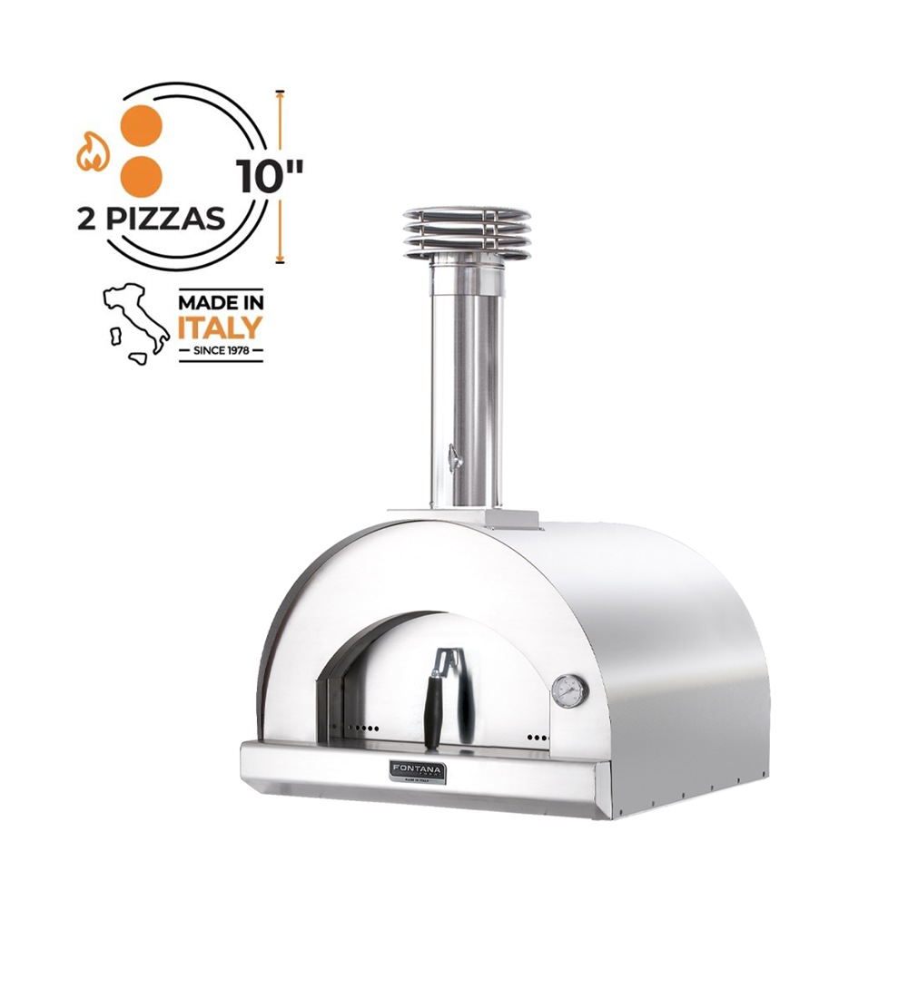 Fontana Margherita Built-In Wood-Fired Pizza Oven – Anthracite