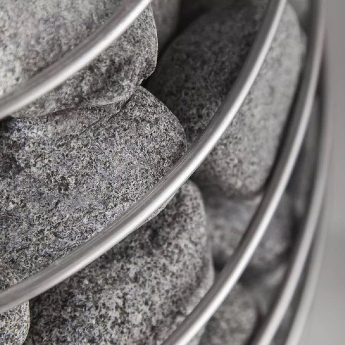 HUUM Round sauna stones, olivine diabase 5-10cm 15kg