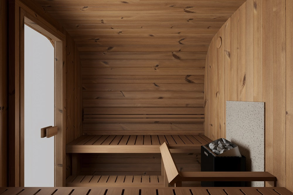 Outdoor Sauna ICON 220XL – Thermowood Cube | SAUNAINTER