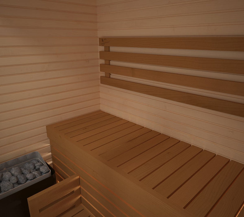 SAUNA CABIN WITH GLASS 150x120, SAUNAINTER