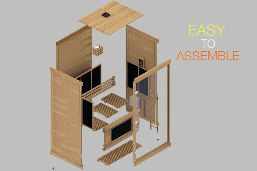 SAWO INFRARED CABIN, FOR 1 PERSON