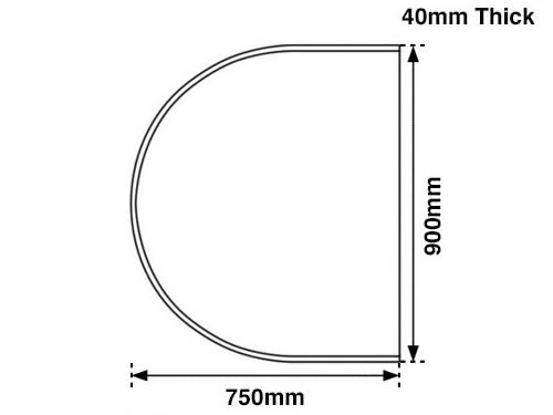 Travertine Curved Stove Hearth | Carron
