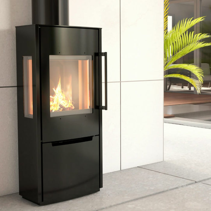 Schiedel Wood burning stove SG3 – external house – chimney and stove package